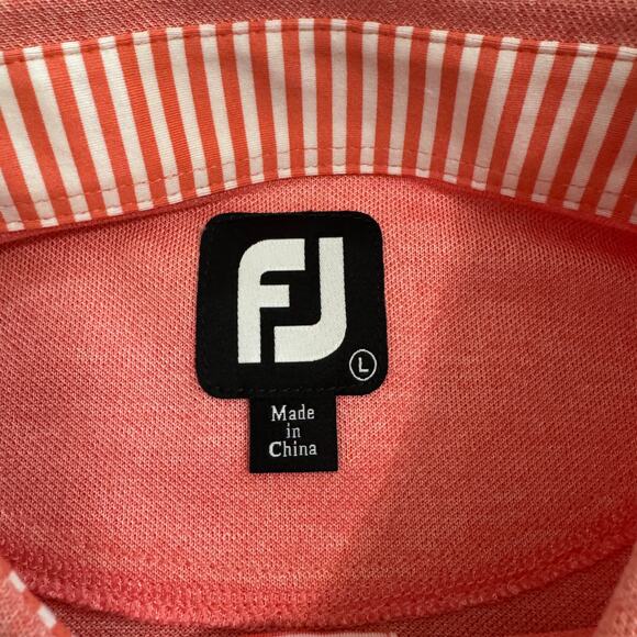 FootJoy FJ Men's Large Stretch Polyester Short Sleeve 3 Button Golf Polo Shirt - Picture 4 of 5